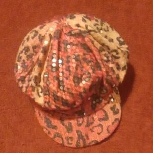 Leopard Print Sequin Women's Hat